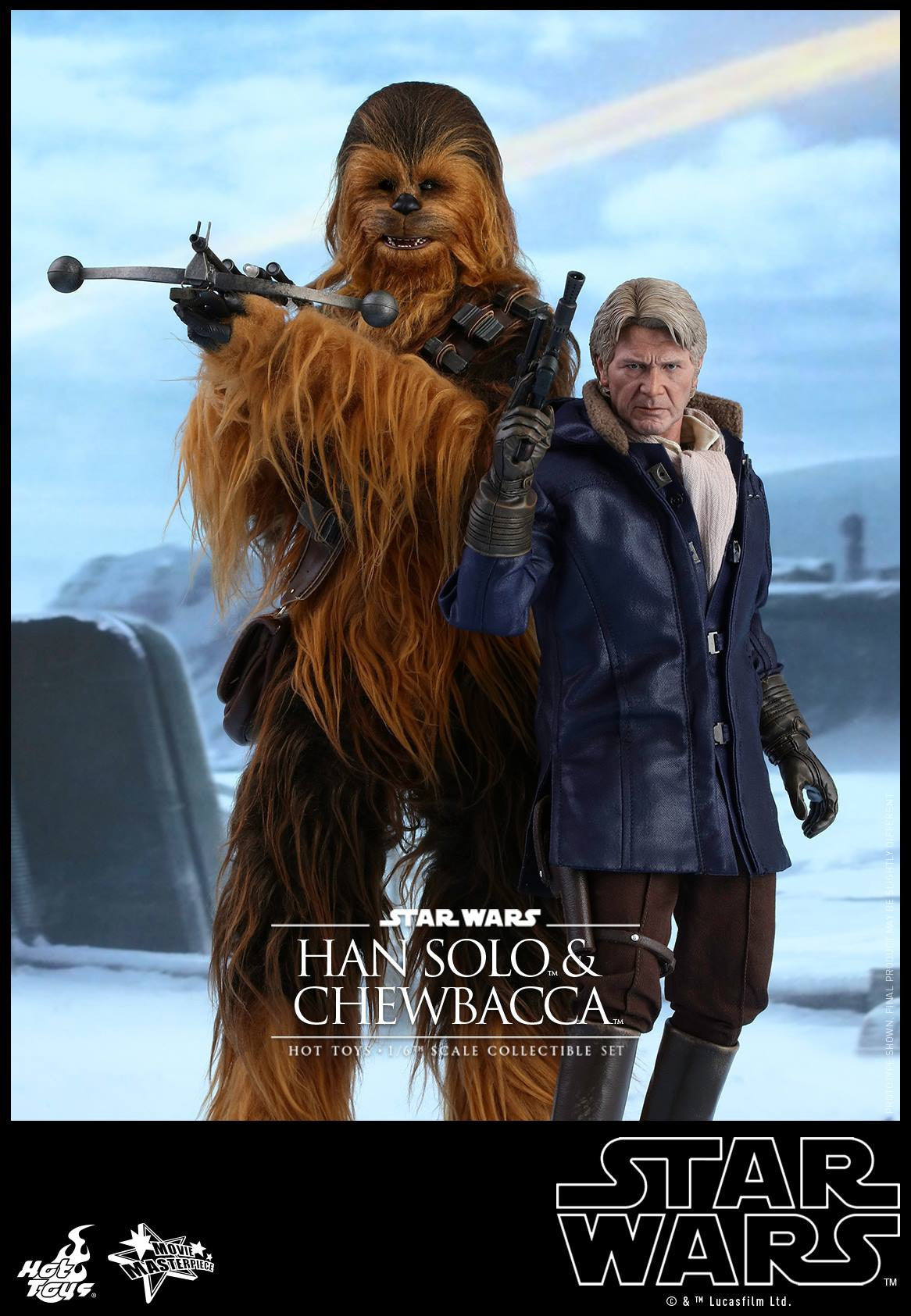 Hot Toys - MMS376 - Star Wars: The Force Awakens - Han Solo &amp; Chewbacca Set - Marvelous Toys