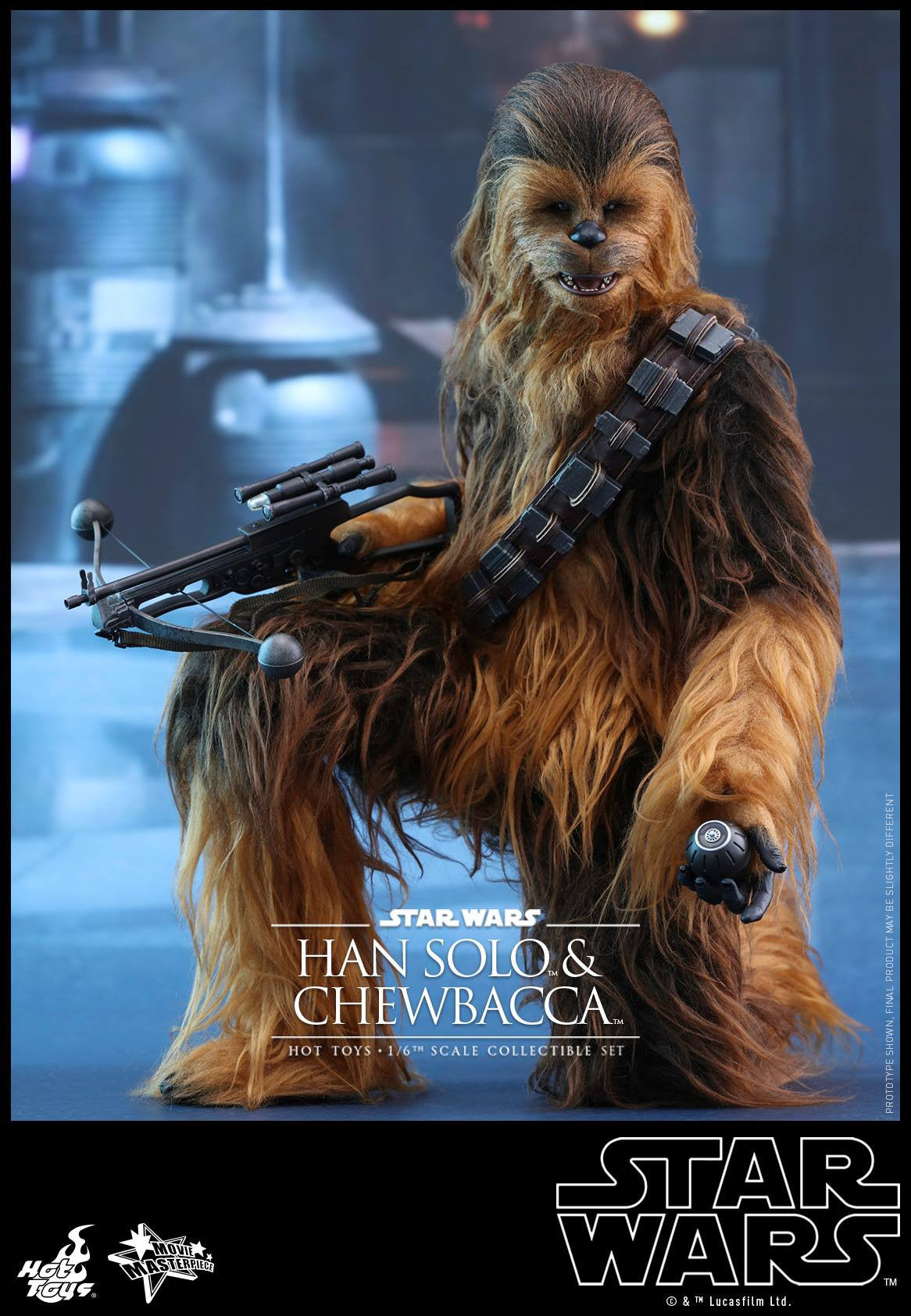 Hot Toys - MMS376 - Star Wars: The Force Awakens - Han Solo &amp; Chewbacca Set - Marvelous Toys