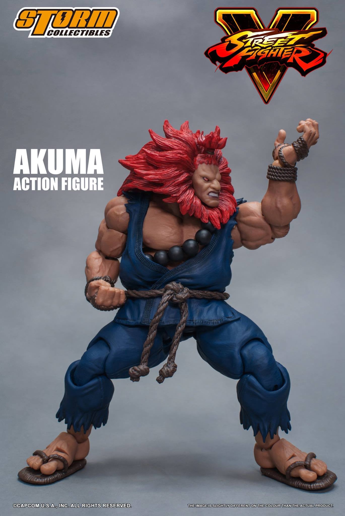 Storm Collectibles - 1:12 Scale Action Figure - Street Fighter V - Akuma - Marvelous Toys