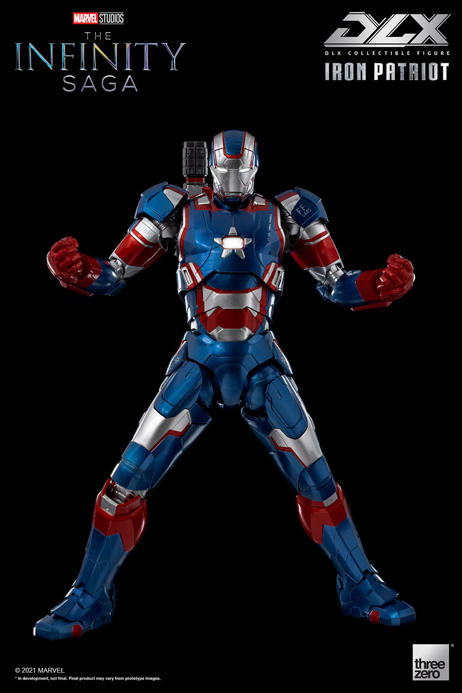 threezero - DLX Scale - Avengers: The Infinity Saga - Iron Patriot - Marvelous Toys