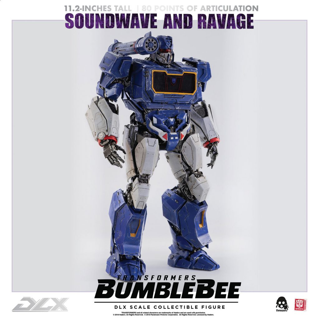 ThreeA - DLX Scale Collectible Series - Transformers: Bumblebee - Soundwave and Ravage