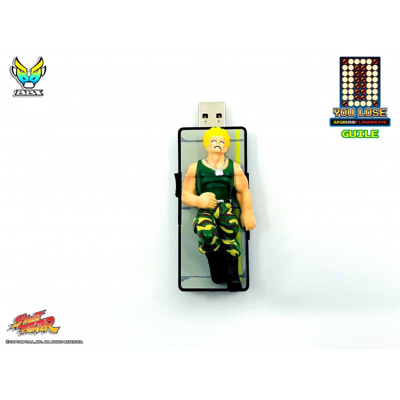 Bigboystoys - Street Fighter - &quot;You Lose&quot; 32GB USB Flash Drive - Guile - Marvelous Toys