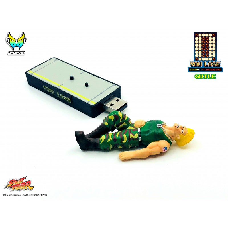 Bigboystoys - Street Fighter - "You Lose" 32GB USB Flash Drive - Guile - Marvelous Toys
