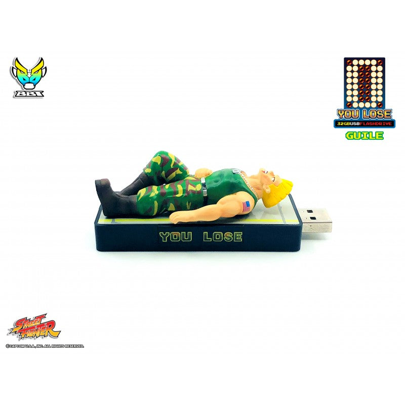 Bigboystoys - Street Fighter - &quot;You Lose&quot; 32GB USB Flash Drive - Guile - Marvelous Toys