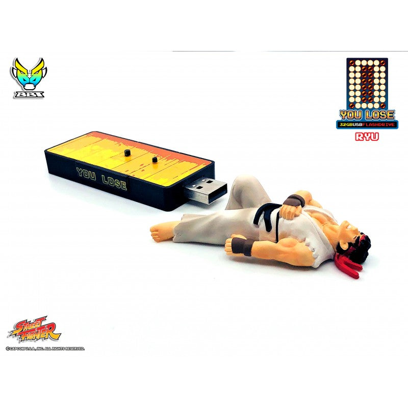 Bigboystoys - Street Fighter - &quot;You Lose&quot; 32GB USB Flash Drive - Ryu - Marvelous Toys