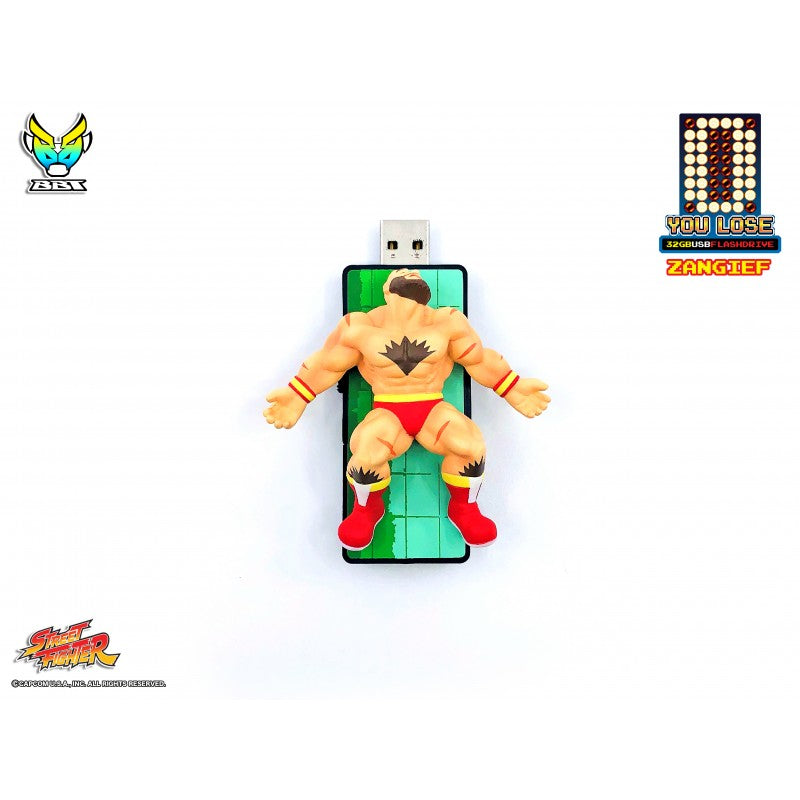 Bigboystoys - Street Fighter - &quot;You Lose&quot; 32GB USB Flash Drive - Zangief - Marvelous Toys