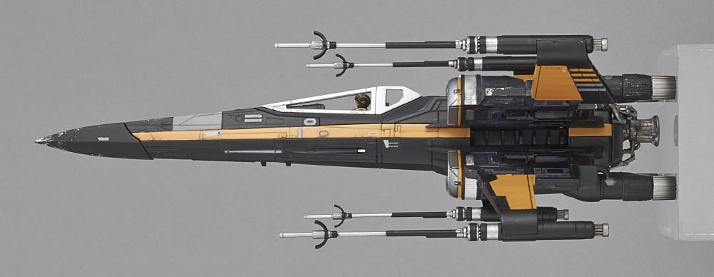 Bandai - Star Wars: The Last Jedi - Poe&#39;s Boosted X-Wing Fighter (1/72 Scale Model Kit) - Marvelous Toys