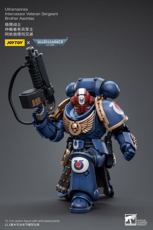 Joy Toy - JT4386 - Warhammer 40,000 - Ultramarines - Intercessor Veteran Sergeant Brother Aeontas (1/18 Scale)