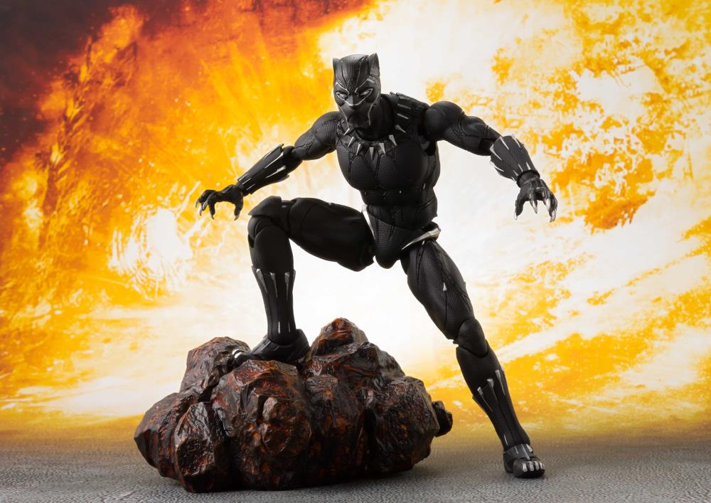 S.H.Figuarts - Avengers: Infinity War - Black Panther & Tamashii Effect Rock (TamashiiWeb Exclusive)