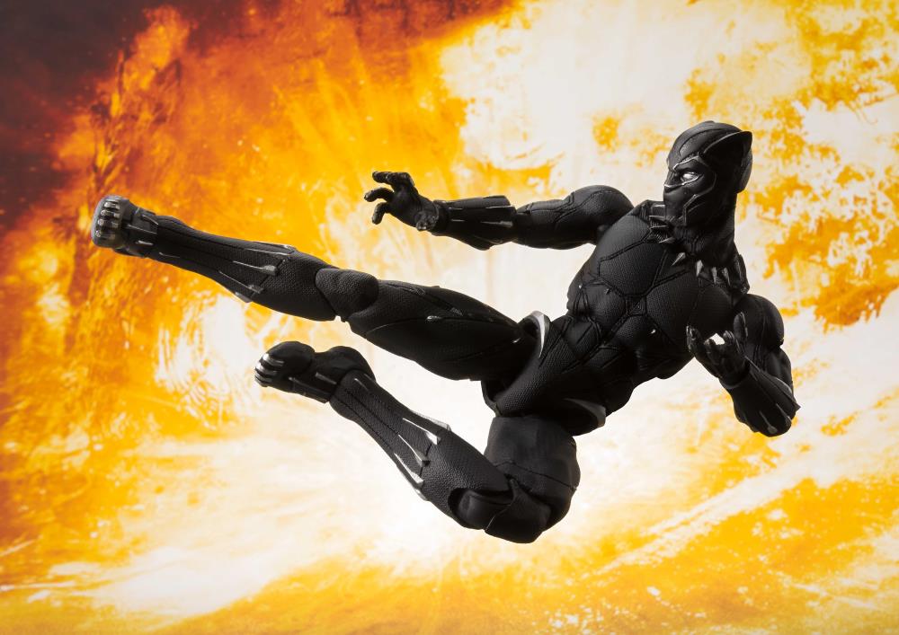 S.H.Figuarts - Avengers: Infinity War - Black Panther &amp; Tamashii Effect Rock (TamashiiWeb Exclusive) - Marvelous Toys