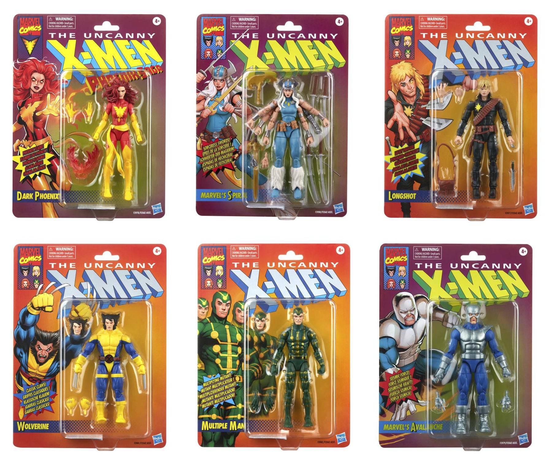 Hasbro - Marvel Legends - Retro Collection - Carton of 6 (The Uncanny X-Men) - Marvelous Toys