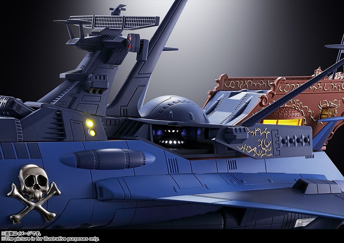 Bandai - Soul of Chogokin - GX-93 - Space Pirate Captain Harlock - Space Pirate Battleship Arcadia