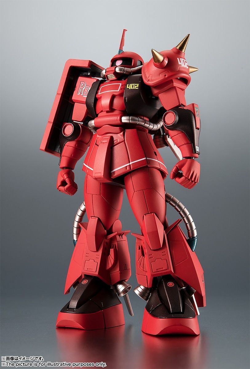 Bandai - The Robot Spirits [Side MS] - Mobile Suit Gundam - MS-06R-2 Johnny Ridden&#39;s Zaku II (High Mobility Type) Ver. A.N.I.M.E. - Marvelous Toys