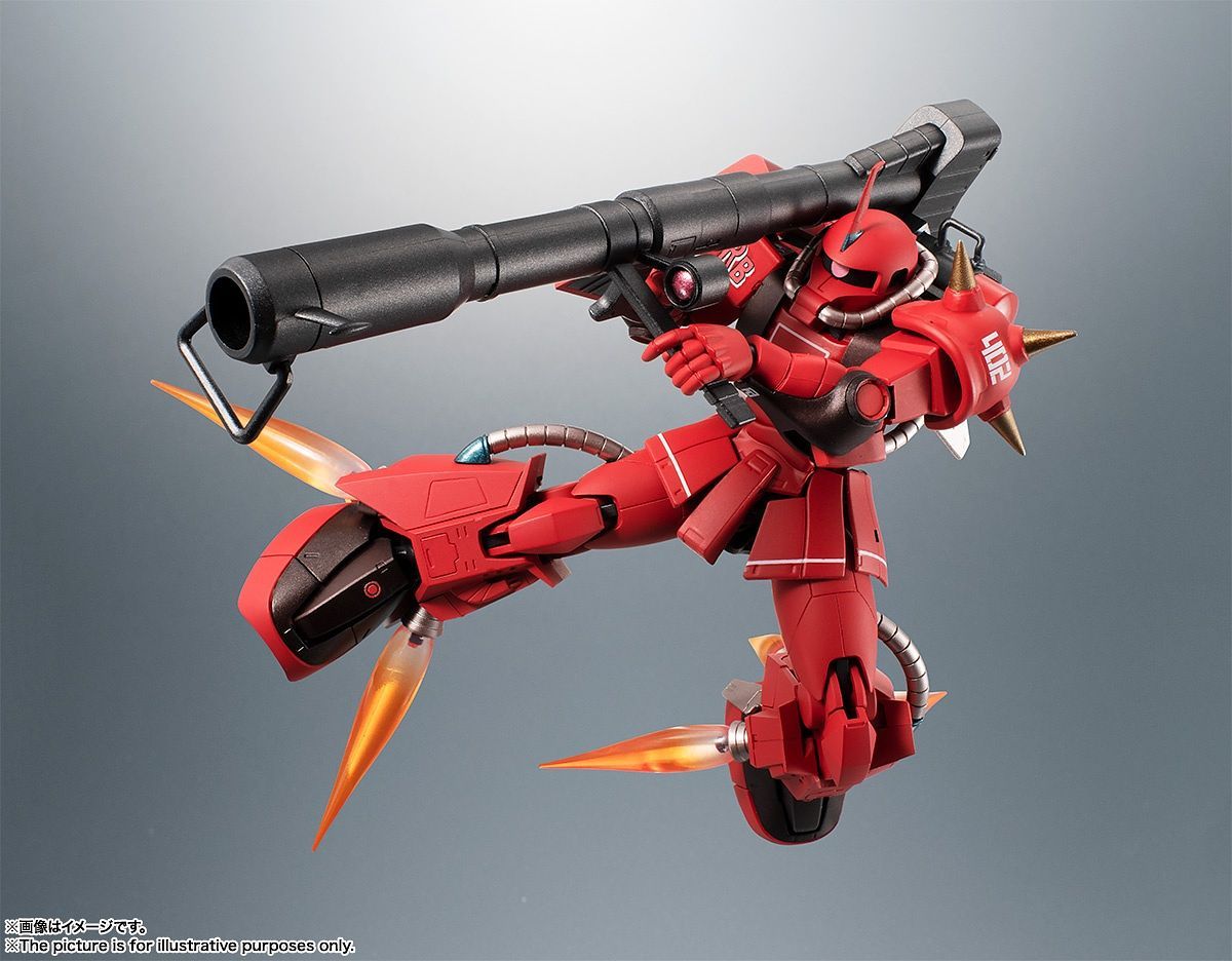 Bandai - The Robot Spirits [Side MS] - Mobile Suit Gundam - MS-06R-2 Johnny Ridden&#39;s Zaku II (High Mobility Type) Ver. A.N.I.M.E. - Marvelous Toys