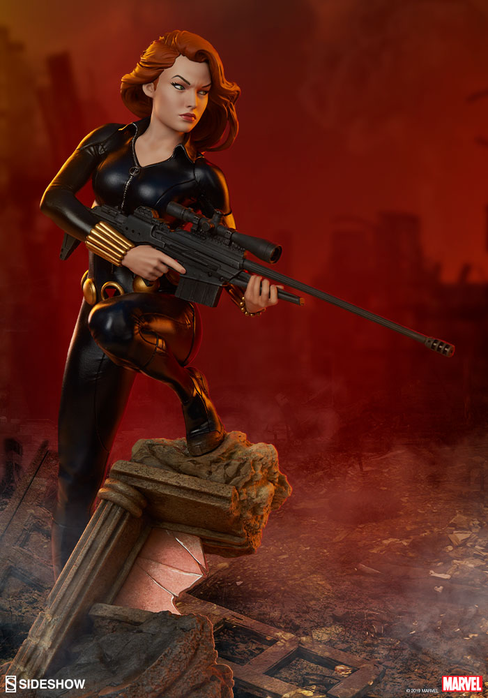 Sideshow Collectibles - Statue - Marvel - Black Widow - Marvelous Toys