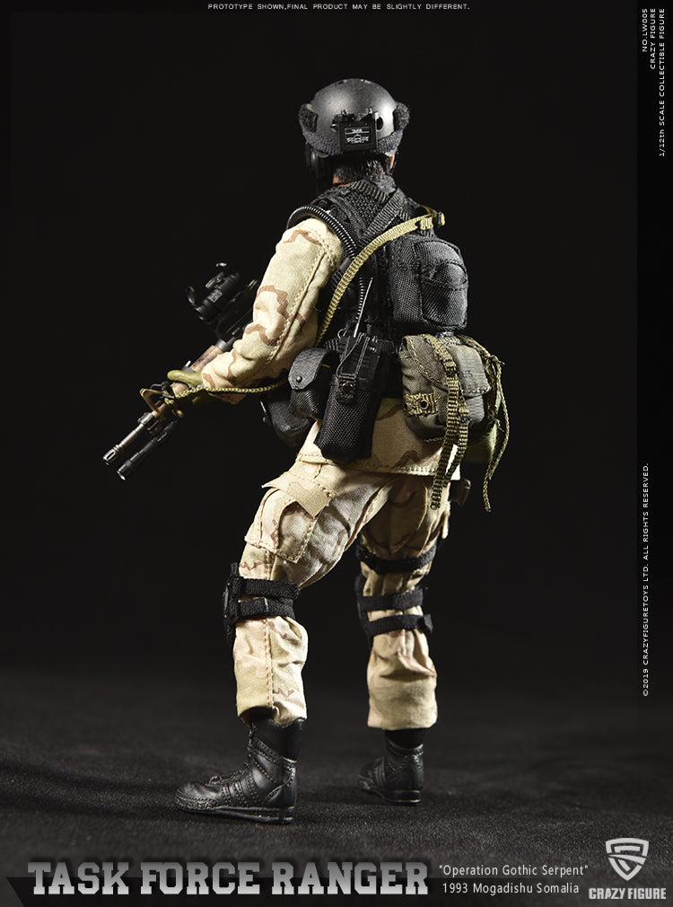 Crazy Figure - LW005 - Operation Gothic Serpent 1993 Mogadishu  - Task Force Ranger - US Delta Special Force Master Sergeant (1/12 Scale) - Marvelous Toys