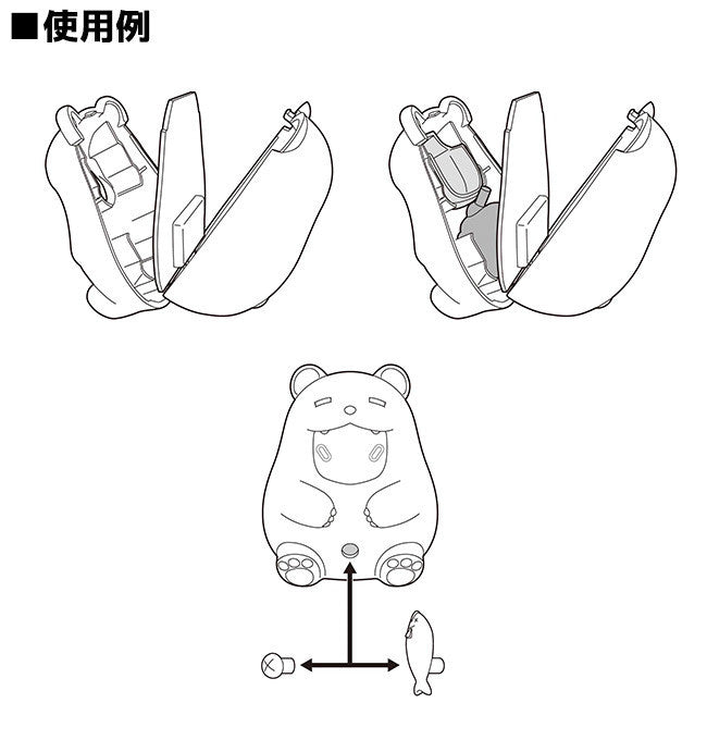 Nendoroid More: Face Parts Case (Pudgy Bear) - Marvelous Toys