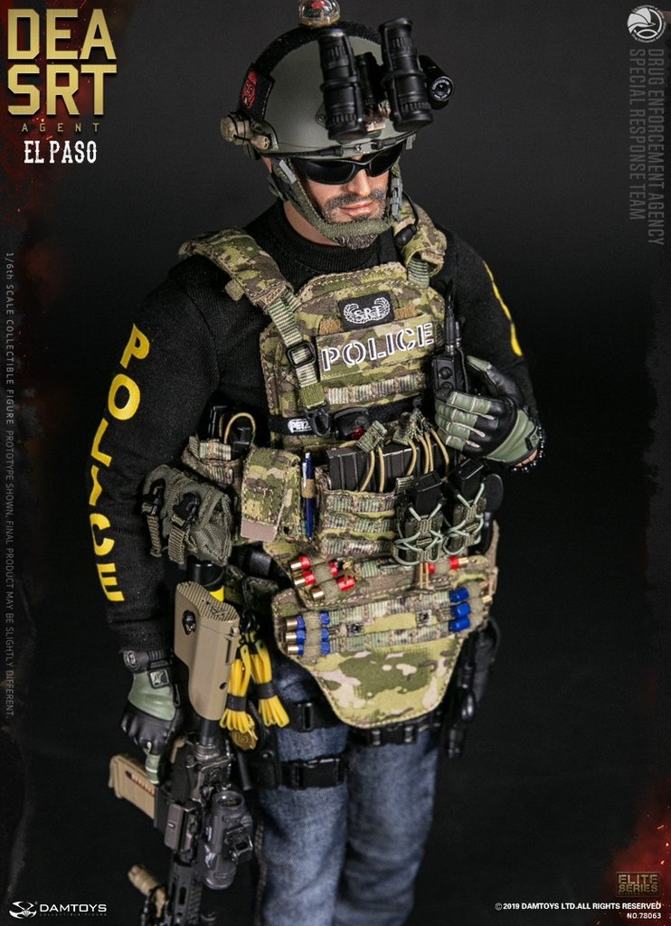 Dam Toys - 78063 - DEA Special Response Team - Agent El Paso (1/6 Scale) - Marvelous Toys