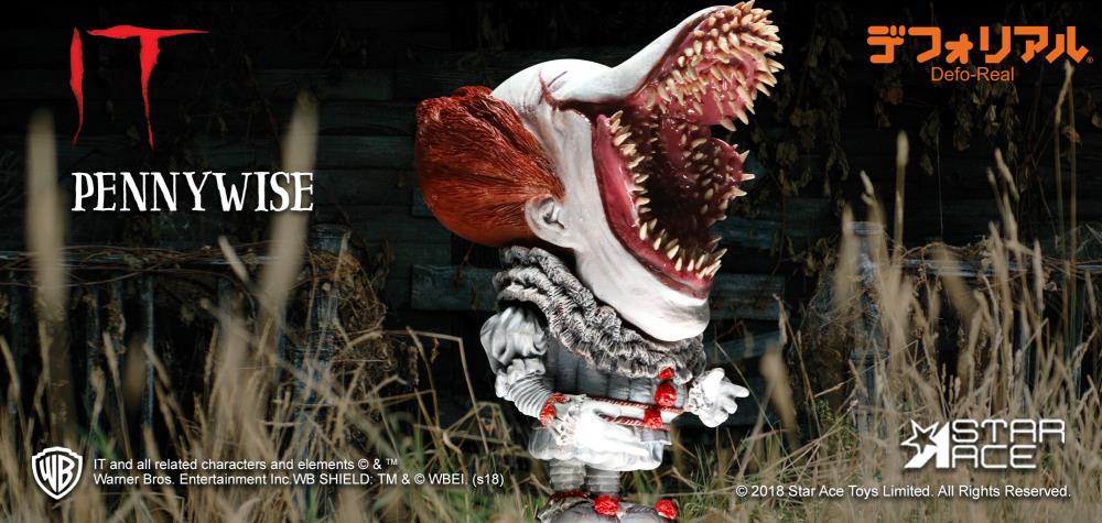 Star Ace Toys - Deform Real Series - IT (2017) - Pennywise (Open Mouth Ver.) - Marvelous Toys