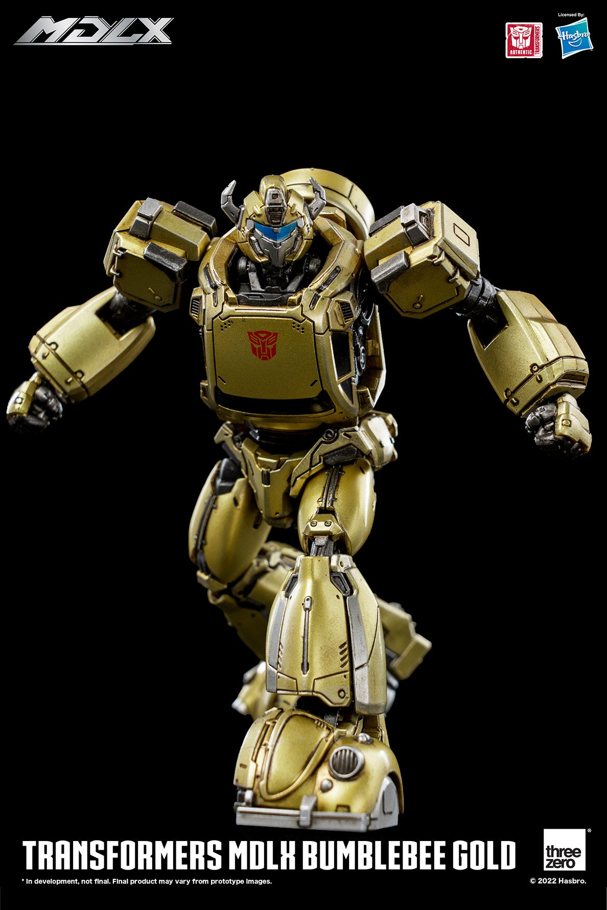 threezero - MDLX - Transformers - Bumblebee (Gold Edition) (Kelvin Sau Redesign)