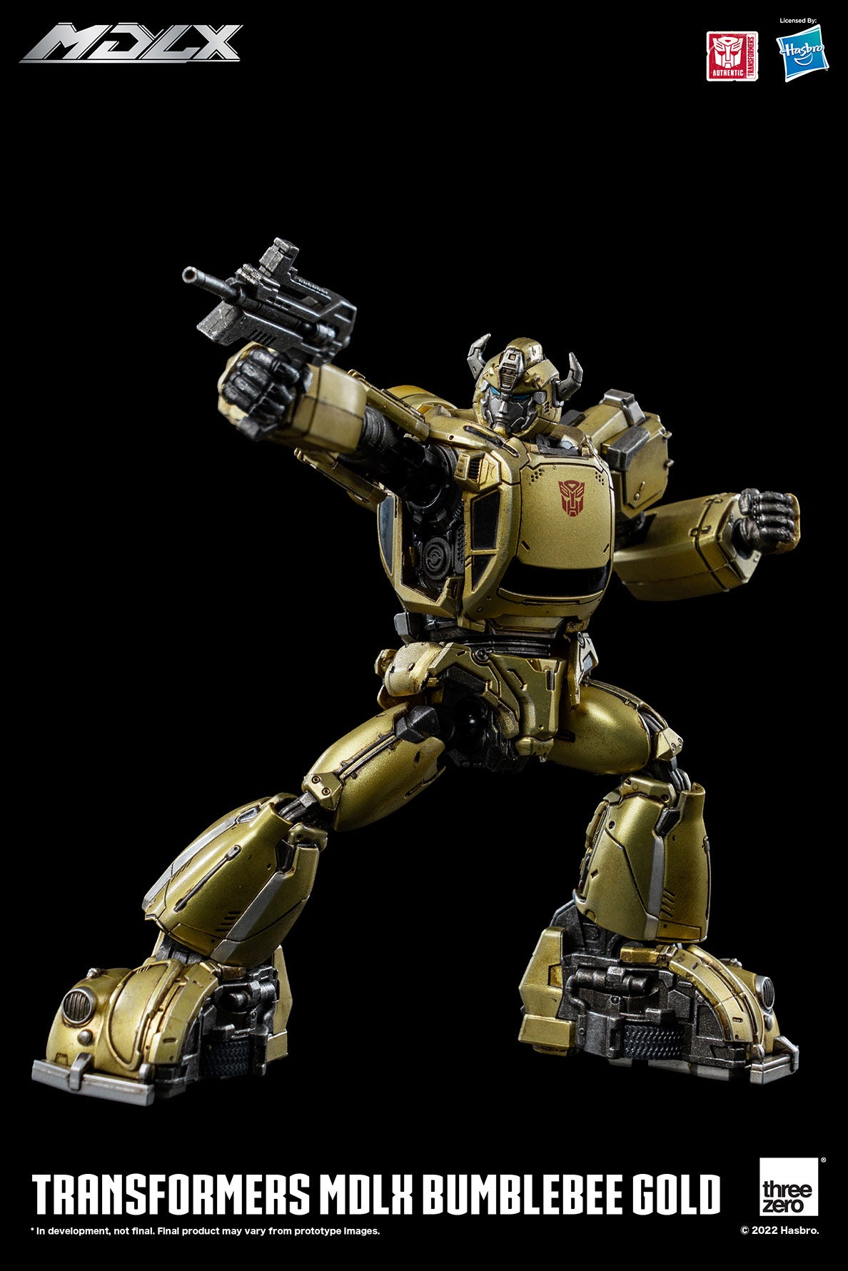 threezero - MDLX - Transformers - Bumblebee (Gold Edition) (Kelvin Sau Redesign)