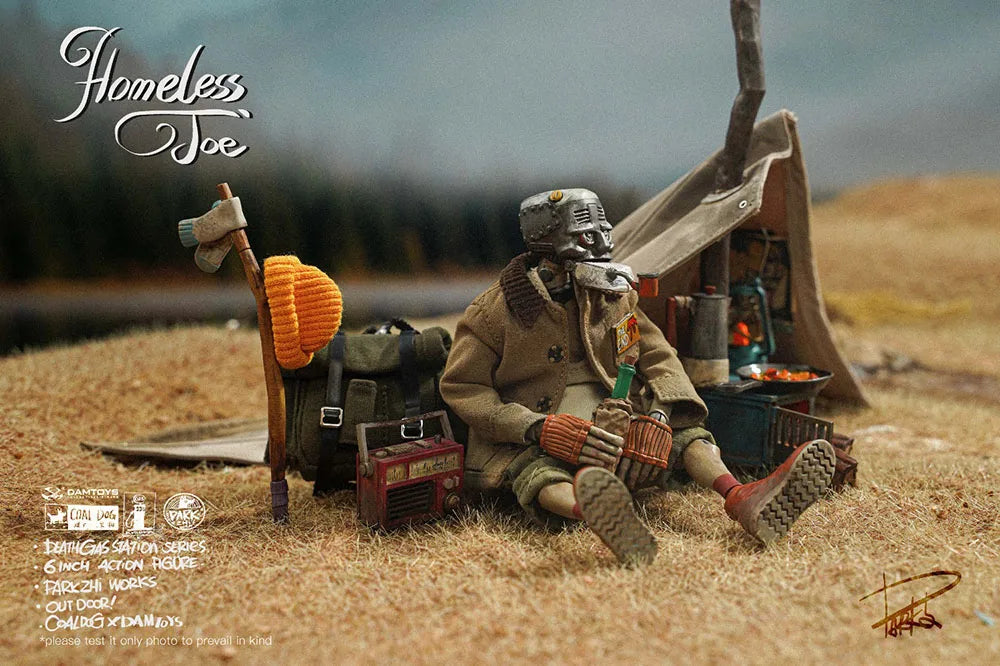 Damtoys x Coal Dog - Pocket Elite Series - PES027 - Death Gas Station Series - Homeless Joe (1/12 Scale) - Marvelous Toys