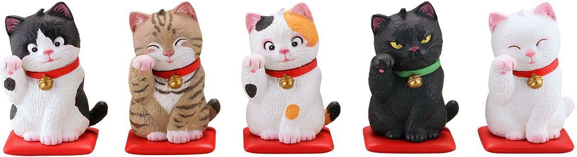 Kaiyodo - MiniQ - Sato Kunio's Lucky Cat (Box of 8) - Marvelous Toys