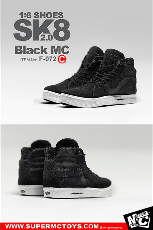 MC Toys - Sk8 Shoes 2.0 (Black MC) (1/6 Scale) - Marvelous Toys