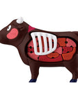 Megahouse - Buy One!! - Cow Yakiniku Dissection Puzzle Gift Set - Marvelous Toys