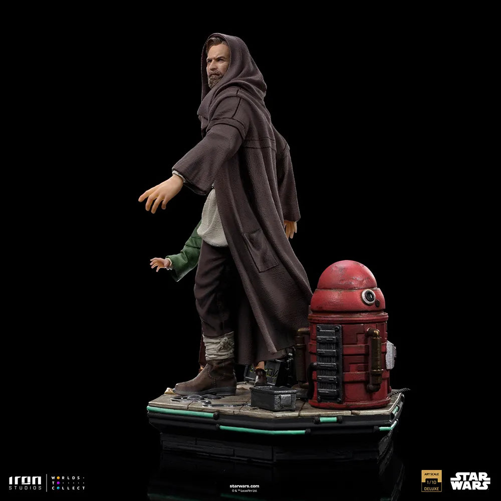 Iron Studios - Deluxe Art Scale 1:10 - Star Wars: Obi-Wan Kenobi - Obi-Wan Kenobi and Young Leia - Marvelous Toys