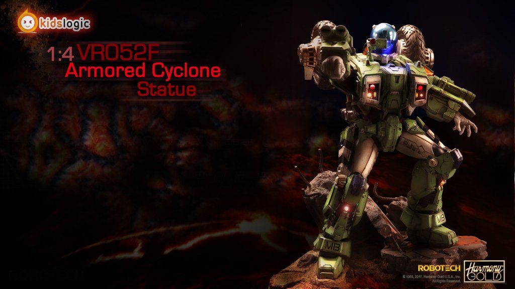 Kids Logic - Robotech - Genesis Climber Mospeada - VR-052F Armored Cyclone Scott Bernard Statue (1/4 Scale) - Marvelous Toys