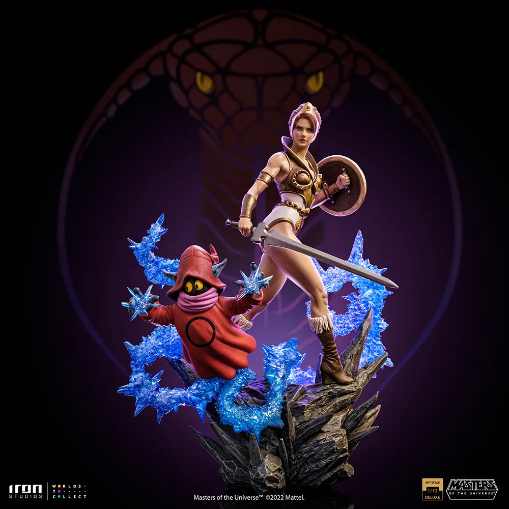 Iron Studios - 1:10 Deluxe BDS Art Scale - Masters of the Universe - Teela &amp; Orko - Marvelous Toys