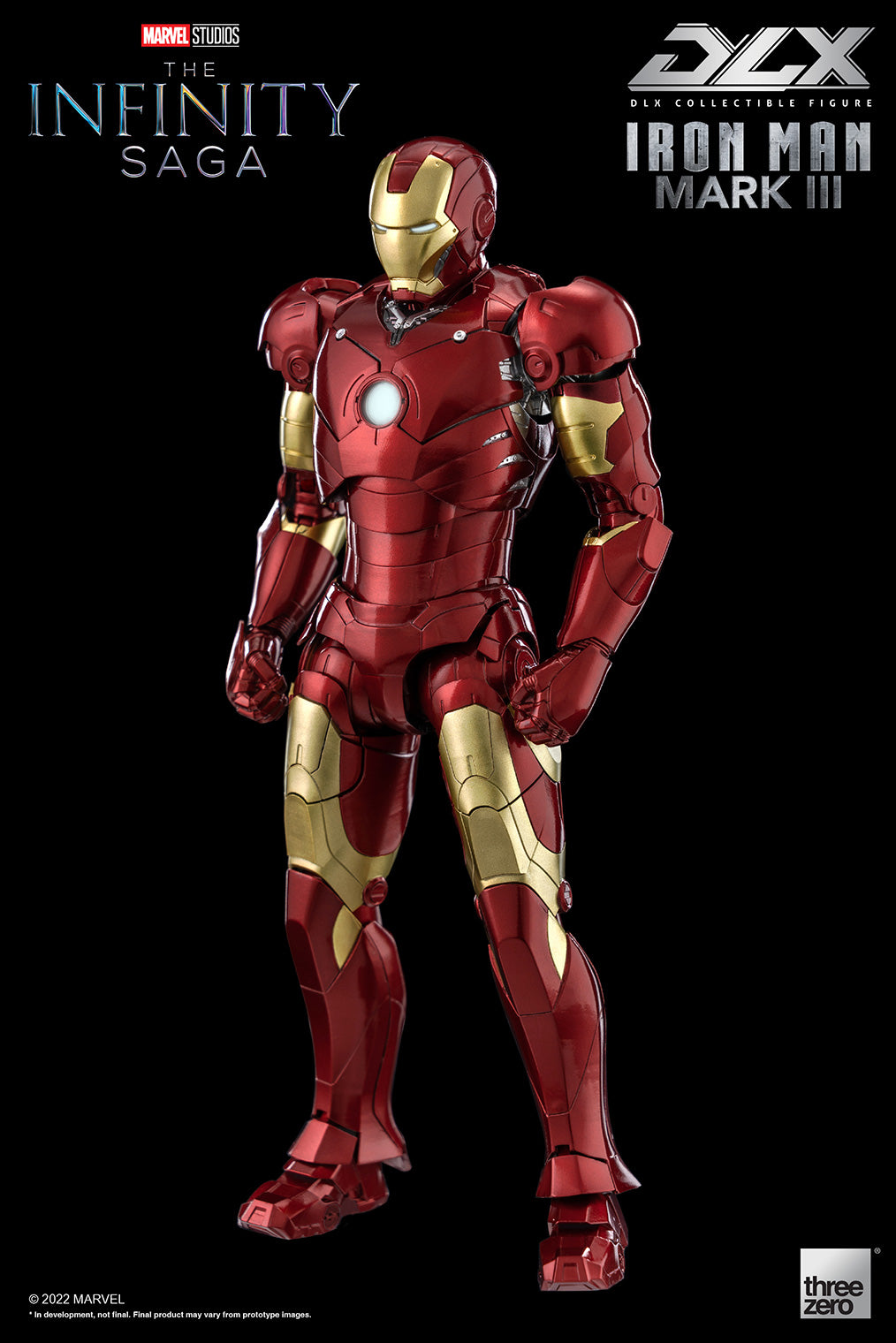 threezero - Avengers: Infinity Saga - DLX Iron Man Mark III (3) (1/12 Scale) - Marvelous Toys
