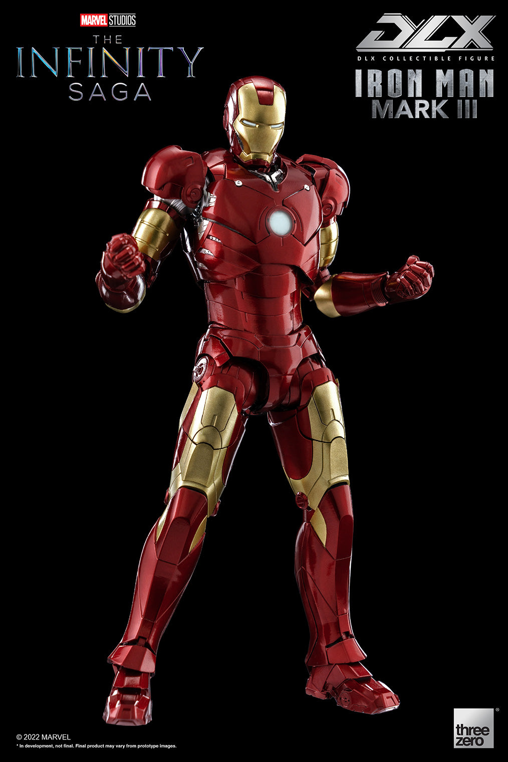 threezero - Avengers: Infinity Saga - DLX Iron Man Mark III (3) (1/12 Scale) - Marvelous Toys