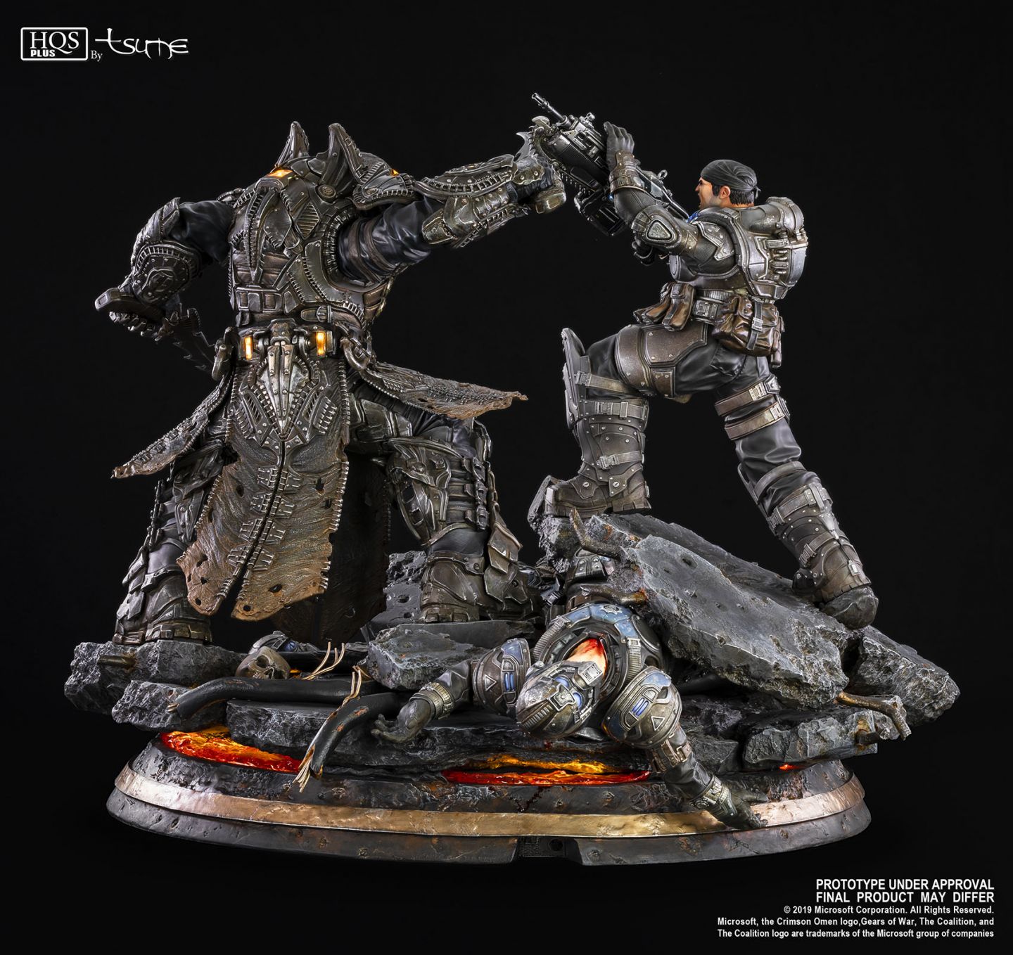 Tsume - HQS+ - Gears of War - Marcus Fenix vs General RAAM (1/5 Scale) - Marvelous Toys