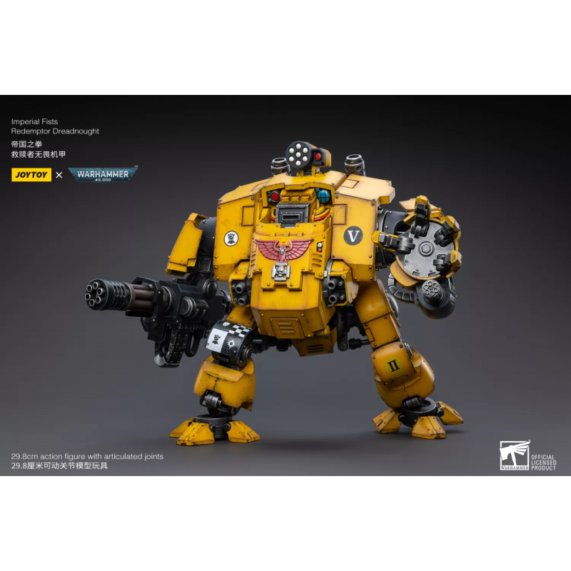 Joy Toy - JT3419 - Warhammer 40,000 - Imperial Fists - Redemptor Dreadnought (1/18 Scale) - Marvelous Toys