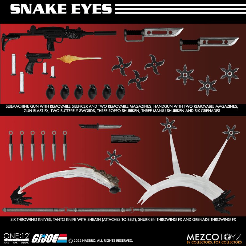 Mezco - One:12 Collective - G.I. Joe - Snake Eyes (Deluxe Edition) - Marvelous Toys
