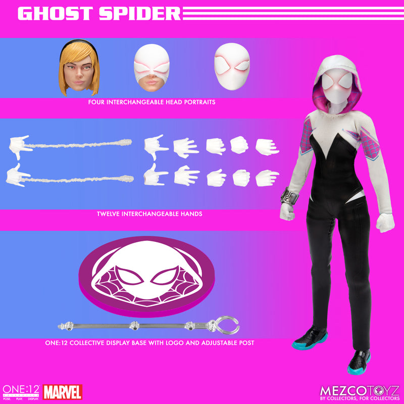 Mezco - One:12 Collective - Marvel - Ghost-Spider (Gwen Stacy) - Marvelous Toys