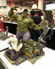 XM Studios - Marvel Premium Collectibles - Hulk Transformation (1/4 Scale) - Marvelous Toys