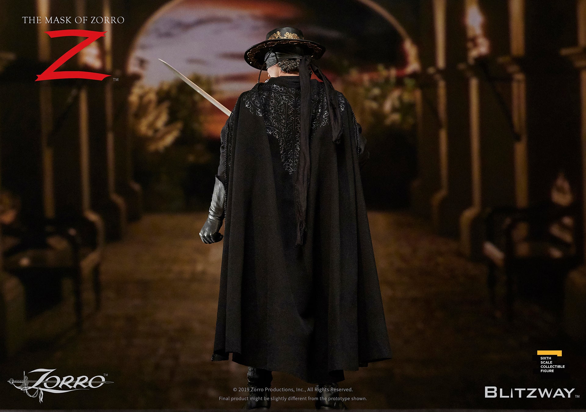 Blitzway - The Mask of Zorro - Zorro (Alejandro Murrieta) (1/6 Scale) - Marvelous Toys
